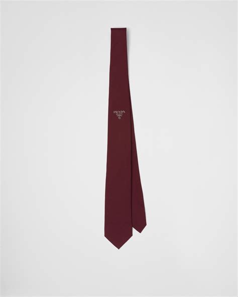 neck tie prada|Prada silk tie.